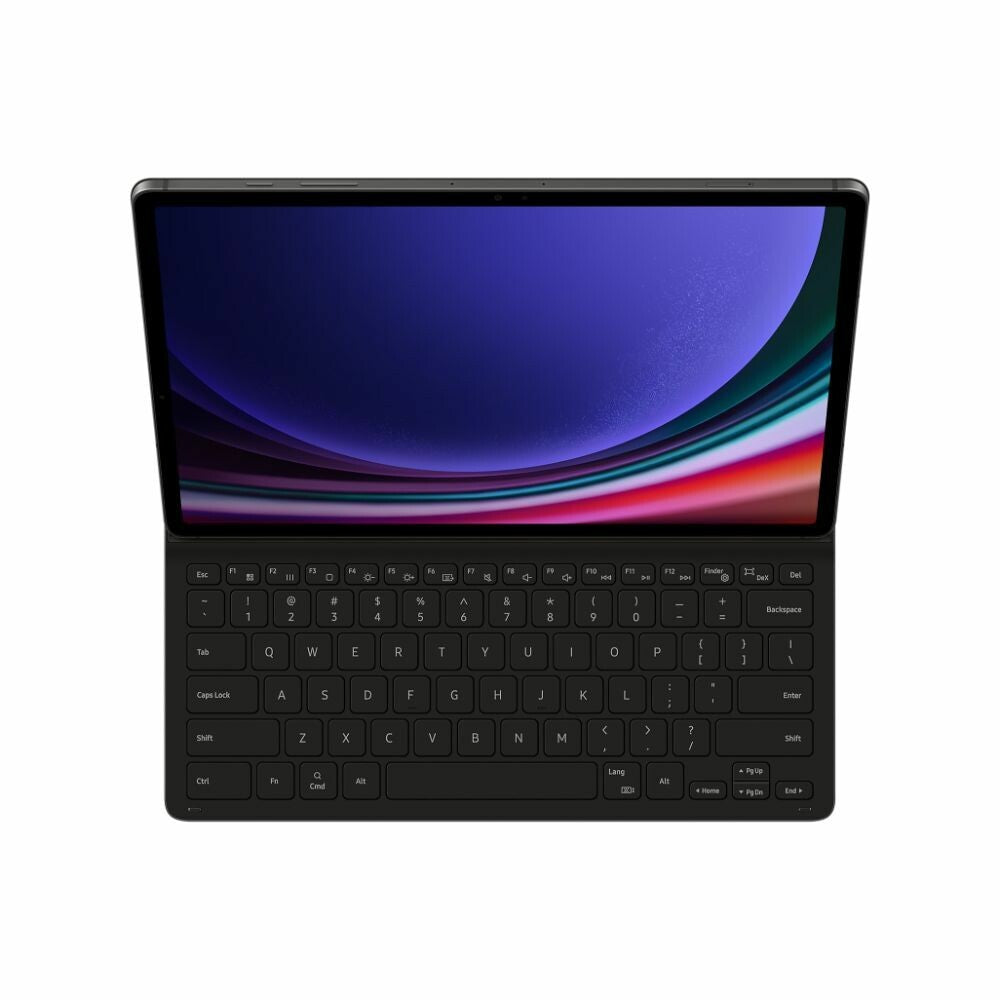 Original Samsung Tastatur Slim Cover für Galaxy Tab S9+ Schwarz EF-DX810UBEGWW