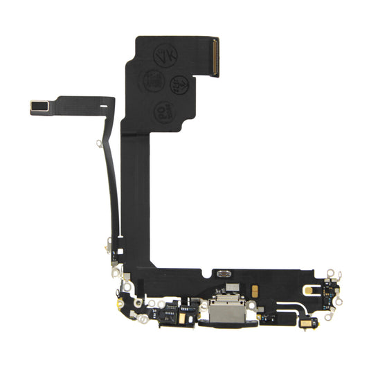 Ladebuchse für iPhone 15 Pro Max Schwarz Titanium Dock Connector Flex