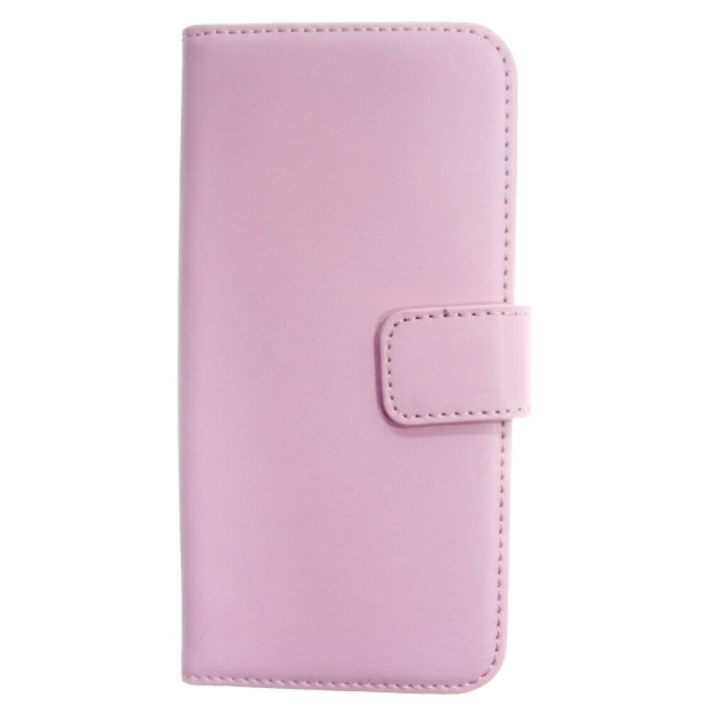 Book Case Handyhülle für HTC M8 Rosa Leder Schutz 4250710552788