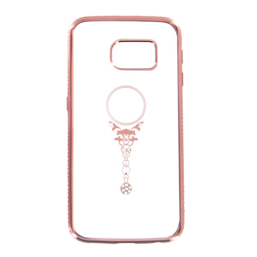 TPU Handyhülle für Samsung S6 Edge - Rosegold Bling Schutz