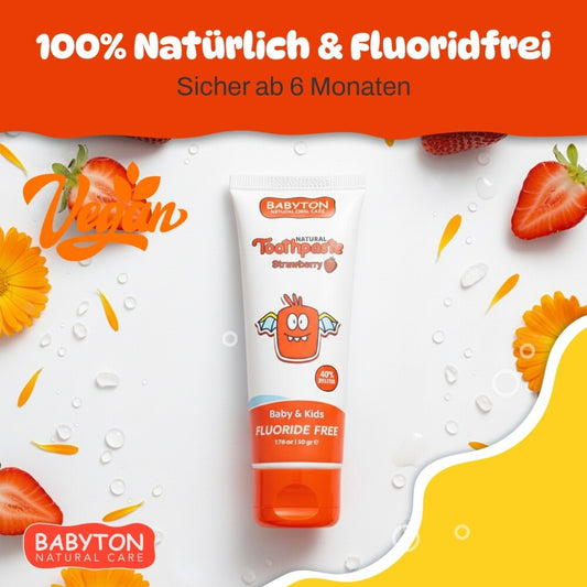 Babyton Baby- und Kinderzahnpasta, natürlich, 50 g