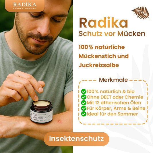 Citronella Repair Balsam natürliche Mückenstich- und Juckreizsalbe, BIO, 30 g