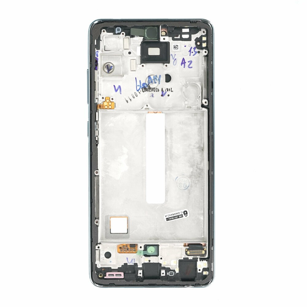 Original Display Samsung Galaxy A52 5G A525F A526B LCD + Rahmen blau GH82-25524B