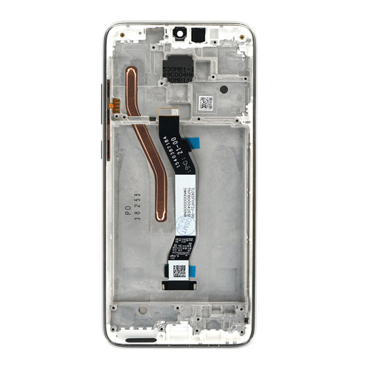 Display für Redmi Note 8 Pro Rahmen Weiß LCD Touch Bildschirm