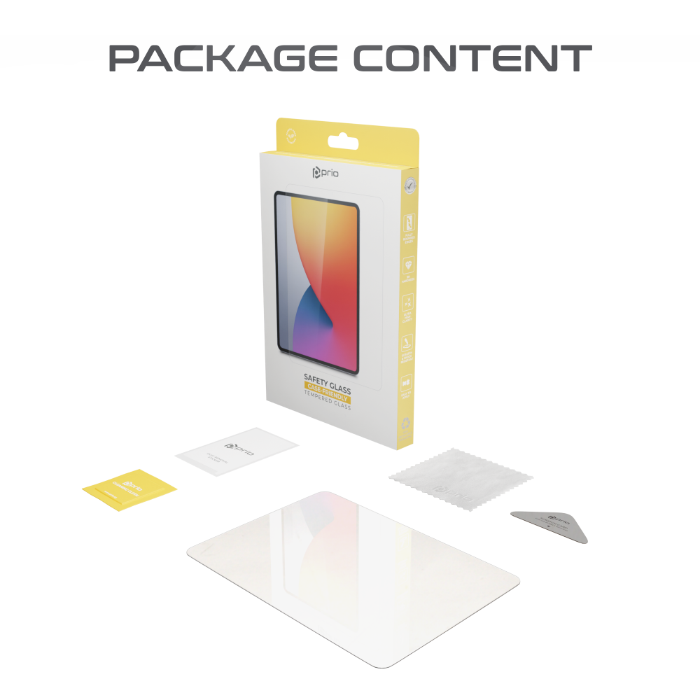 prio Displayschutzglas für iPad Air 10.9 (2022/2020) transparent