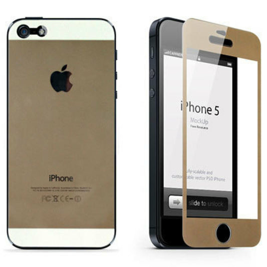 Original Panzerfolie Blickschutz für iPhone 5s 9H Schutzglas 2 in 1