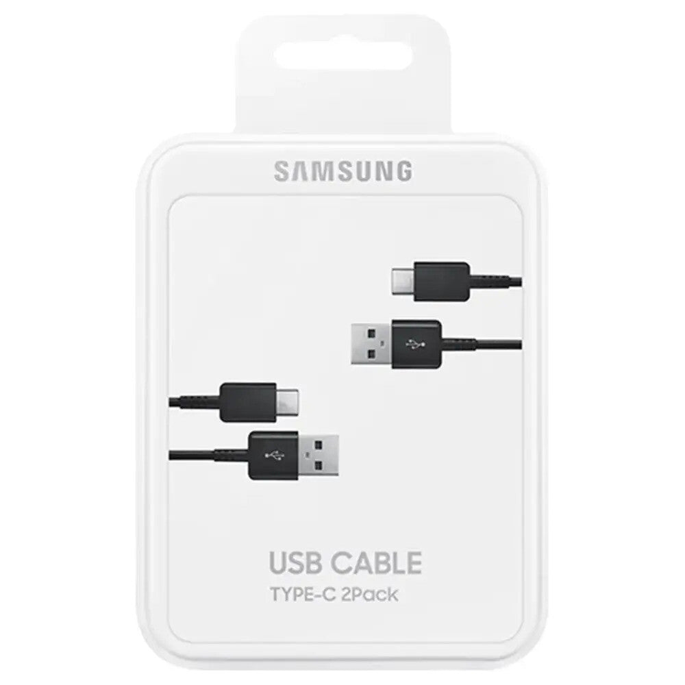 Original Samsung USB-A-zu-USB-C-Kabel 2er-Pack schwarz EP-DG930MBEGWW