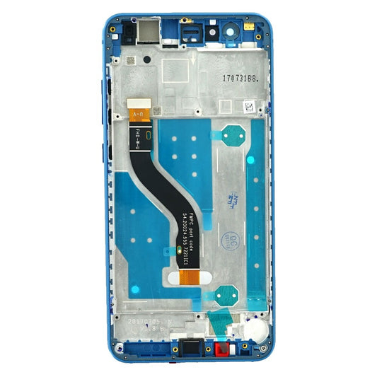 Displayeinheit + Rahmen für Huawei P10 Lite blau, ohne Logo