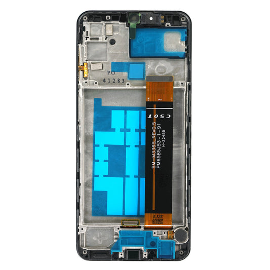 Display + Rahmen + Kleinteile (Kleber, Flex, Lautsprecher, Vibrator) SM-M336B Galaxy M33 5G (EU) schwarz