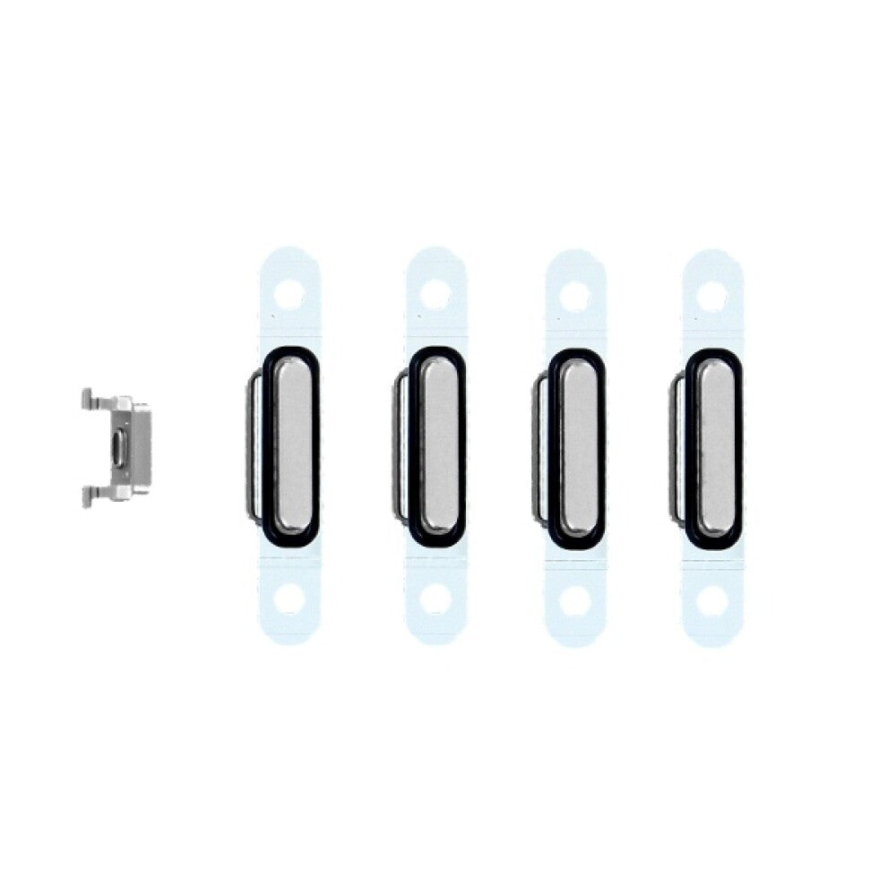 Power Volume Mute Tasten für iPhone 6 silber - Ersatz Knopf Taste Schalter