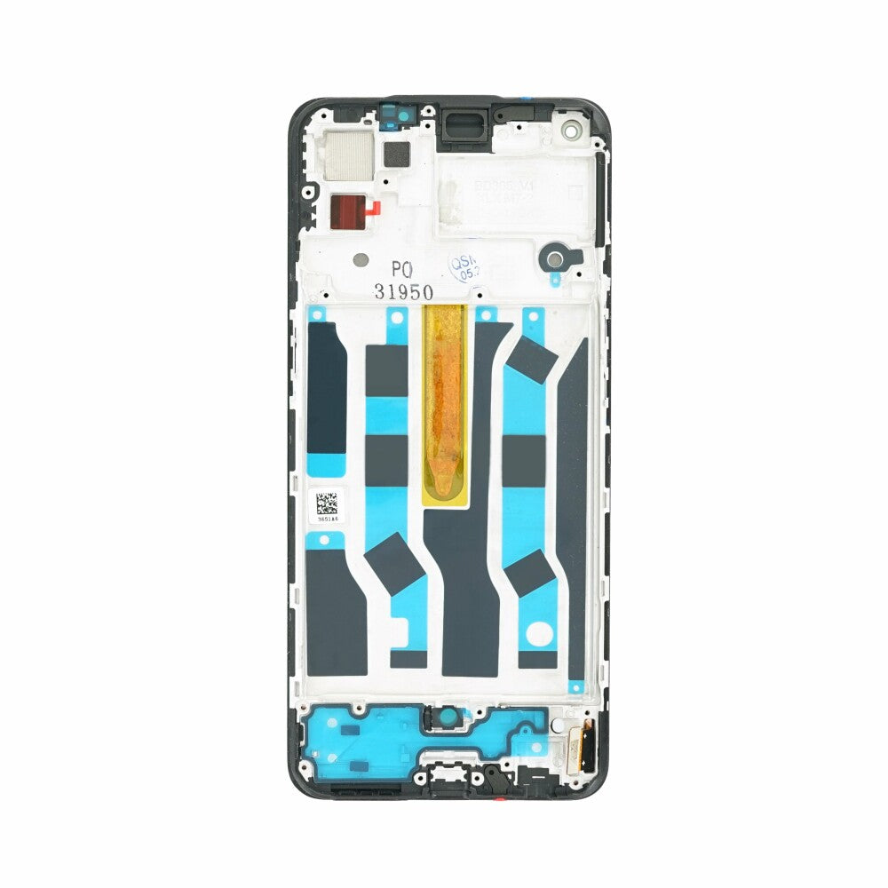 Display für OPPO RENO 6 4G LCD + Rahmen schwarz Touch Ersatz