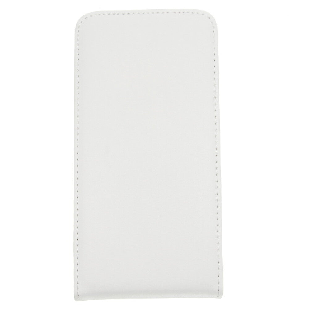 Slim Leder Flip Hülle Samsung Galaxy Alpha G850 Weiß Schutz Tasche 4250710555604
