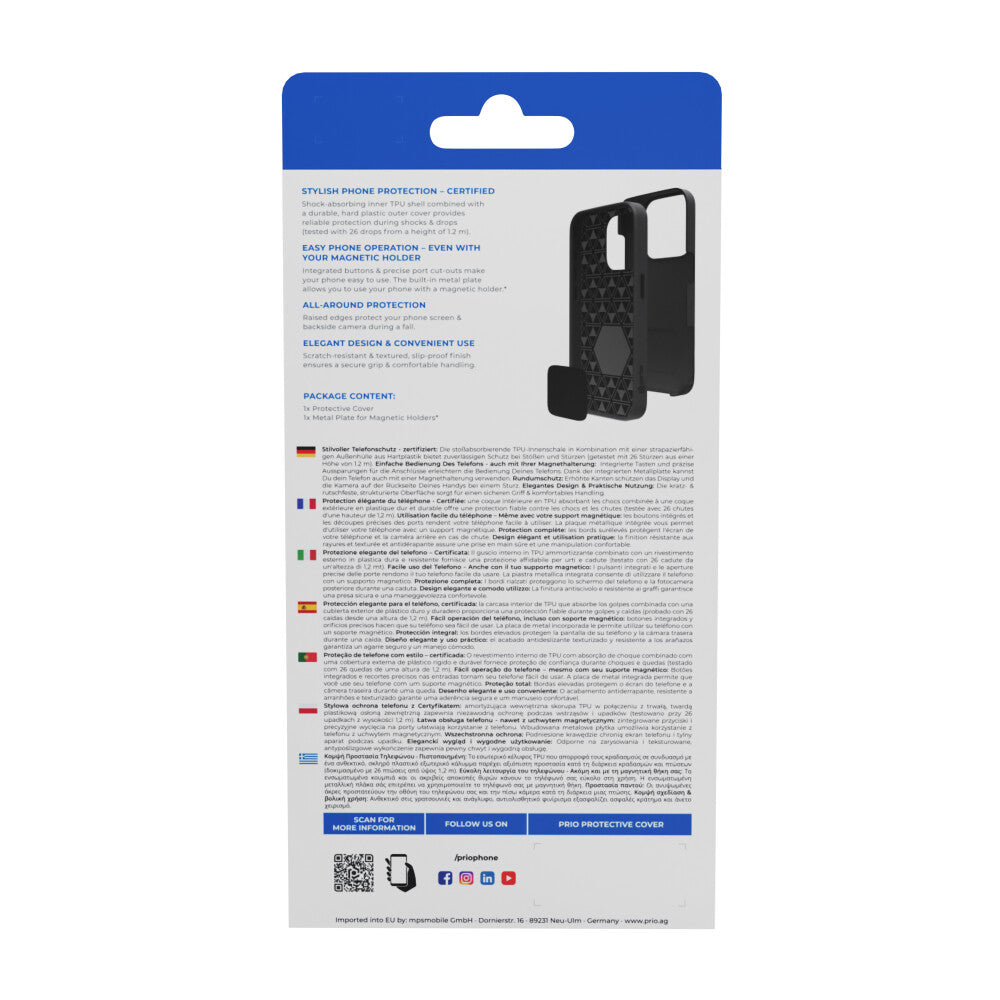 prio Schutzhülle / Case für Samsung S22 schwarz