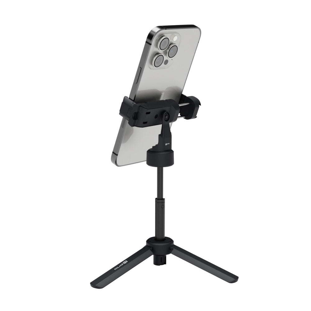 prio Mini Tripod & Selfie-Stick, 360° drehbar, Höhenverstellbar, rutschfest für stabile Aufnahmen