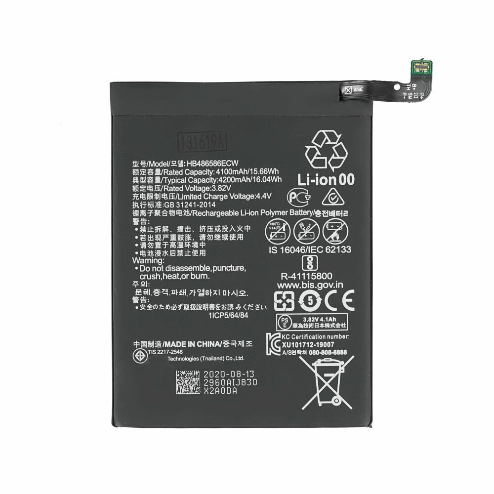 Original Akku für Huawei Mate 30 Nova 6 5G P40 Lite HB486586ECW