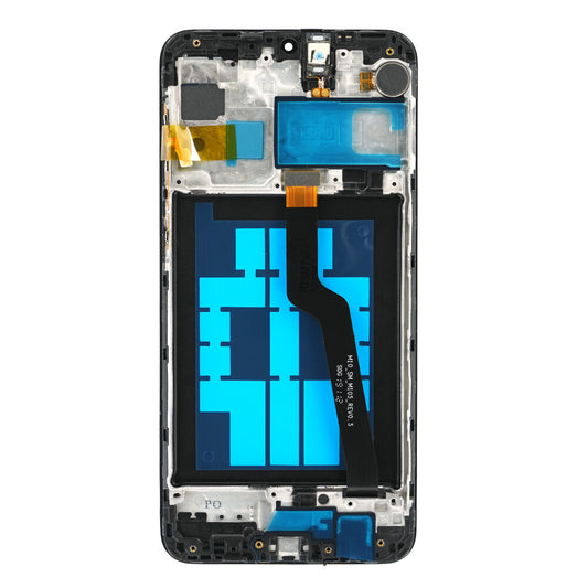 Display + Rahmen + Kleinteile (Kleber, Flex, Lautsprecher, Vibrator) SM-A105 Galaxy A10 (EU) schwarz
