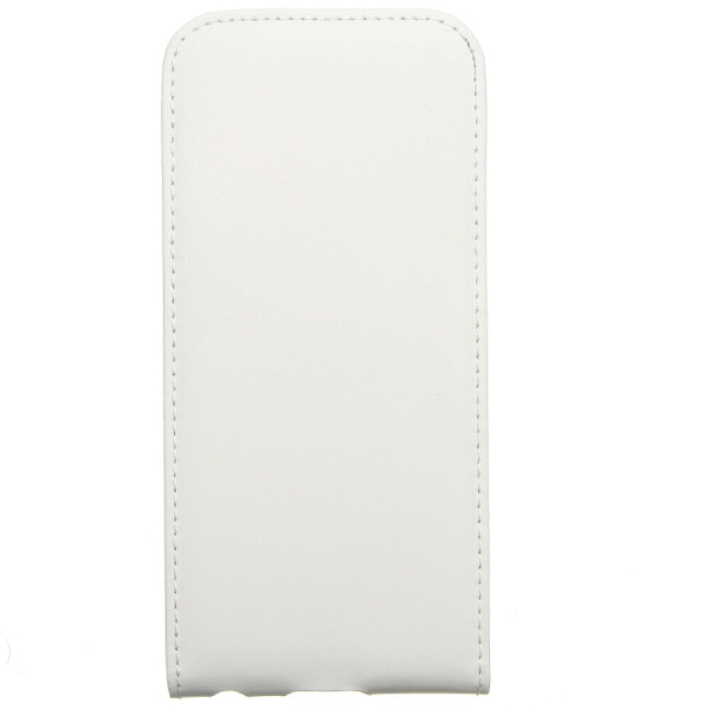 Slim Leder Flip Handyhülle für iPhone 6, 6s - Weiß Schutz Case 4250710555376