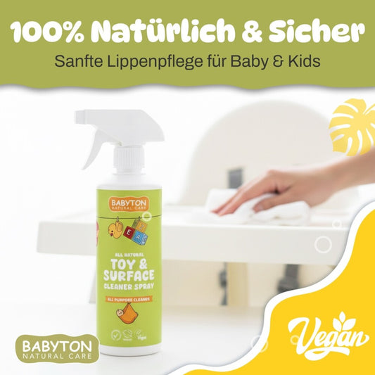 Babyton Spielzeug- und Oberflächenreiniger, natürliches Spray, 500 ml