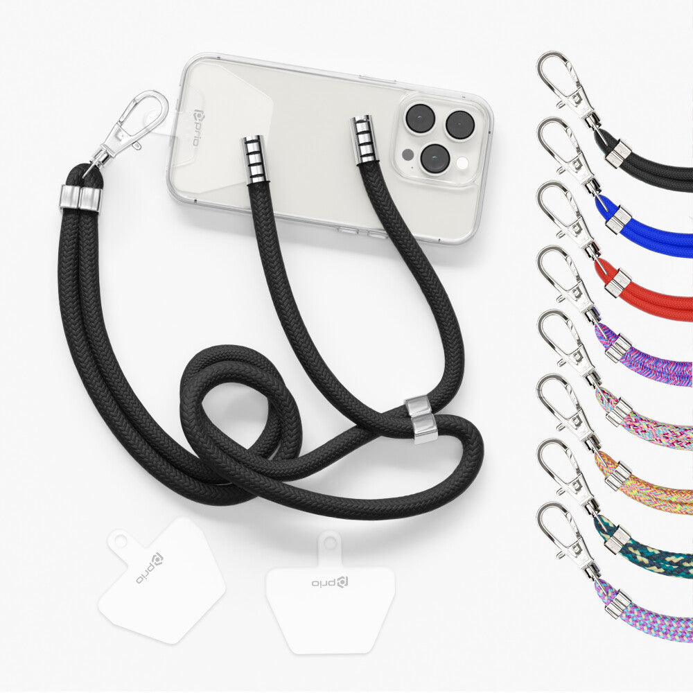 prio Universelles Handy-Umhängeband 0,7 m schwarz