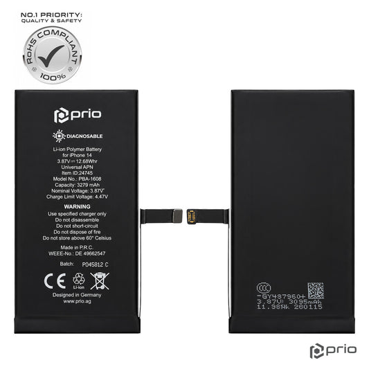 prio Diagnosefähiger Akku für iPhone 14