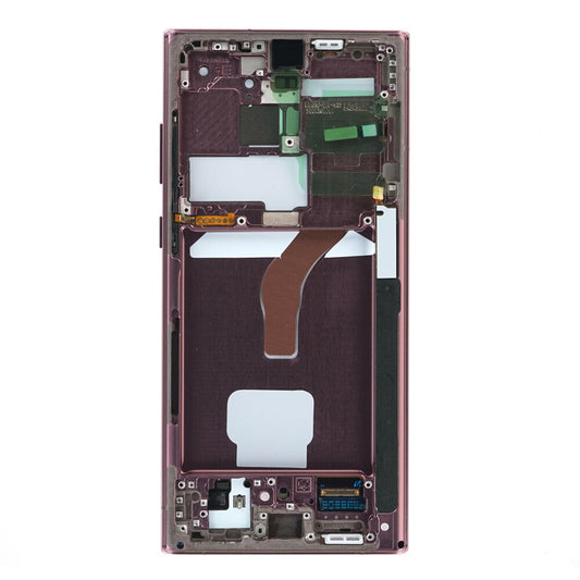 Samsung Display + Rahmen (montiert) S908 Galaxy S22 Ultra burgunderrot Hauptbild