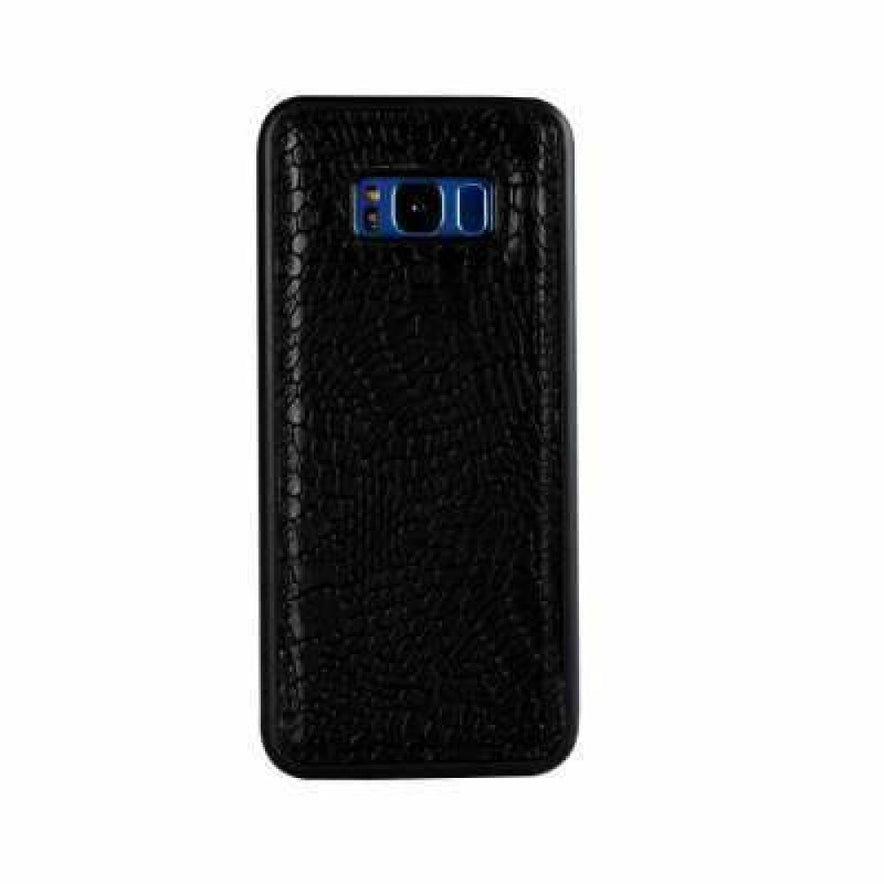 Justin Schutzhülle Samsung S8+ Leder schwarz