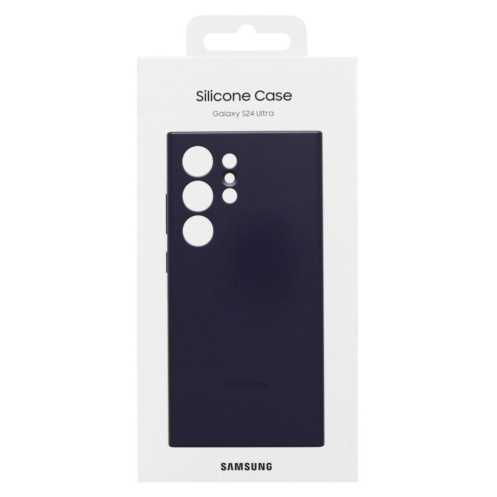 Original Silikonhülle für Samsung Galaxy S24 Ultra Dunkelviolett EF-PS928TEEGWW