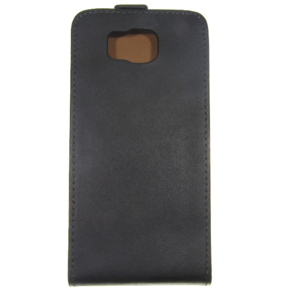 Slim Leder Flip Handyhülle für Samsung Galaxy Alpha G850 - schwarz Schutz Case