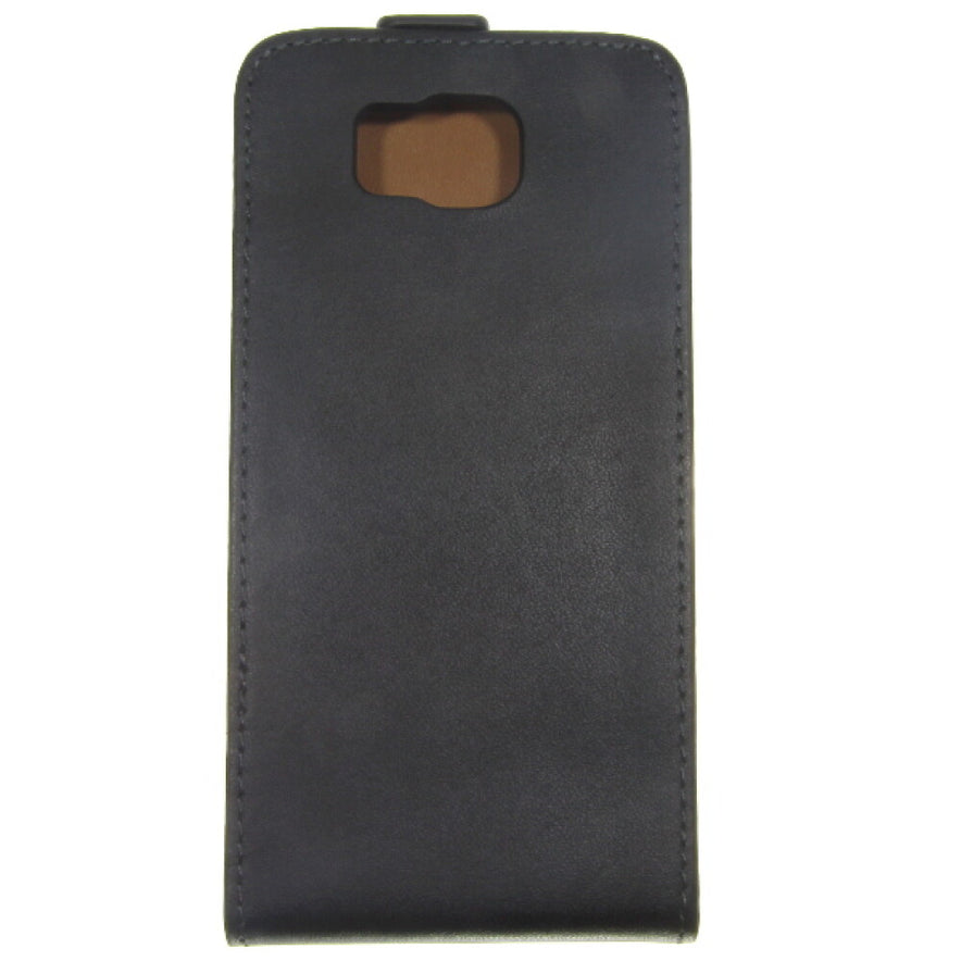 Slim Leder Flip Handyhülle für Samsung Galaxy Alpha G850 - schwarz Schutz Case