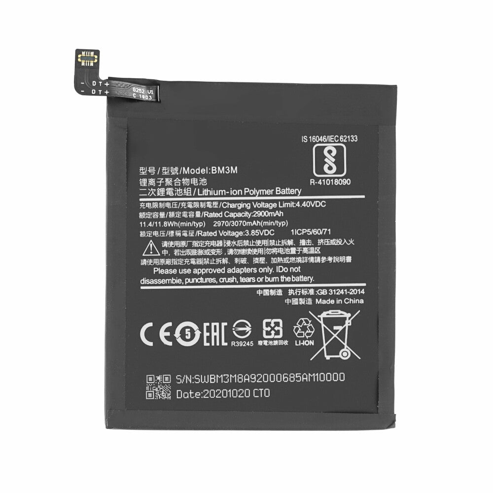 Original Akku für Xiaomi Mi 9 SE BM3M 3070 mAh Batterie Accu Ersatzakku