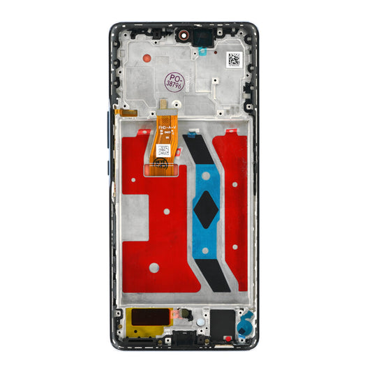 Display für Honor Magic5 Lite LCD + Rahmen Silber Bildschirm Touch