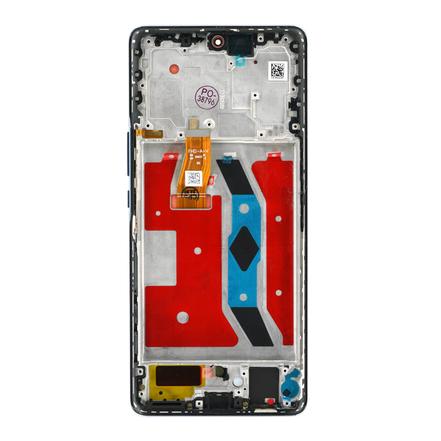 Display für Honor Magic5 Lite LCD + Rahmen Silber Bildschirm Touch