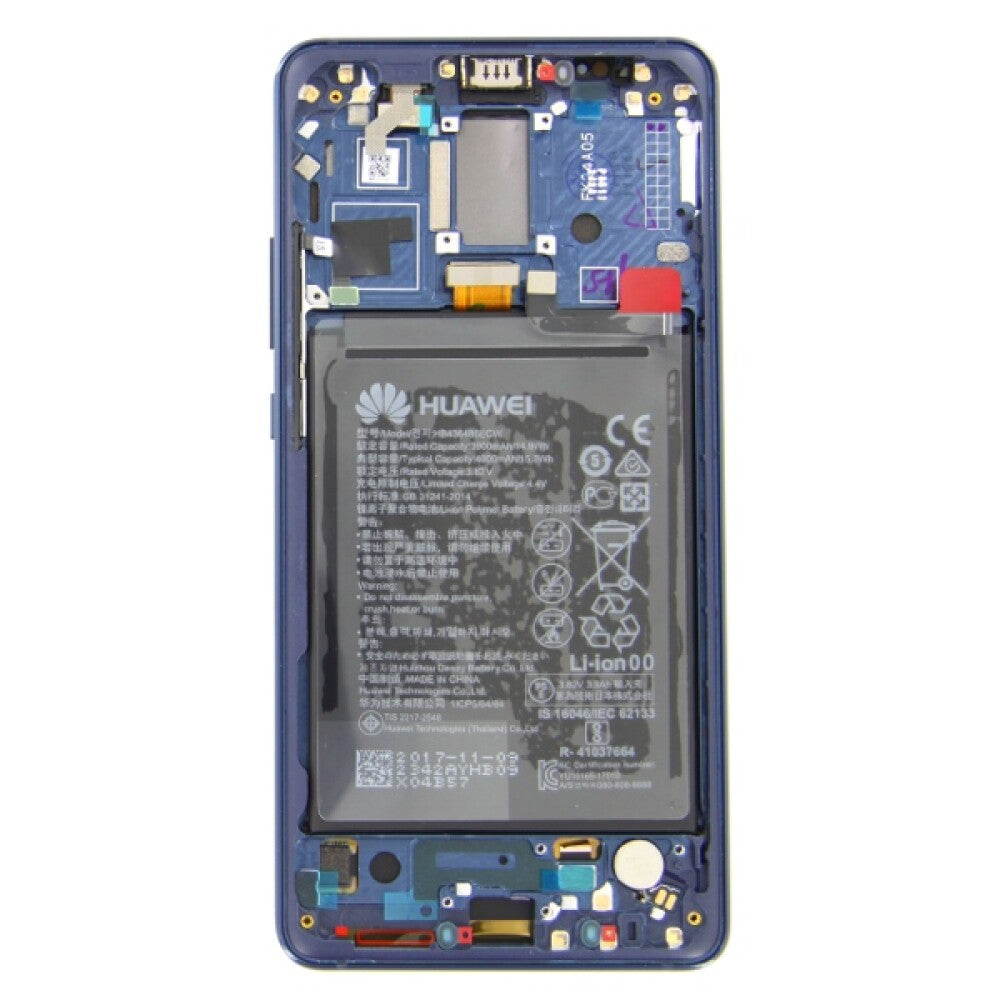 Original Display für Huawei Mate10 Pro LCD + Rahmen + Akku Blau 02351RVH
