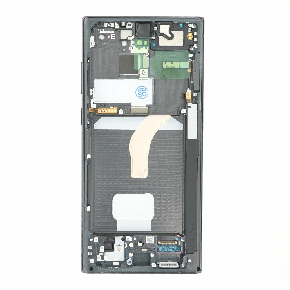 Original Display für Samsung Galaxy S22 Ultra schwarz LCD + Rahmen GH82-27488A
