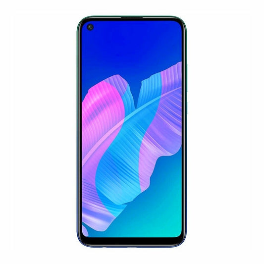 Display für Huawei P40 Lite E LCD + Rahmen Aurora Blau Touch Bildschirm