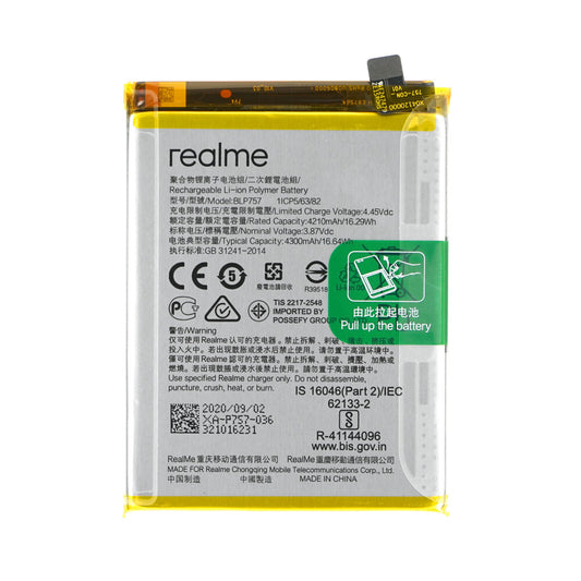 Original BLP757 Akku für Realme RMX2001 RMX2063 RMX2002 6 6 Pro 6s 4903663
