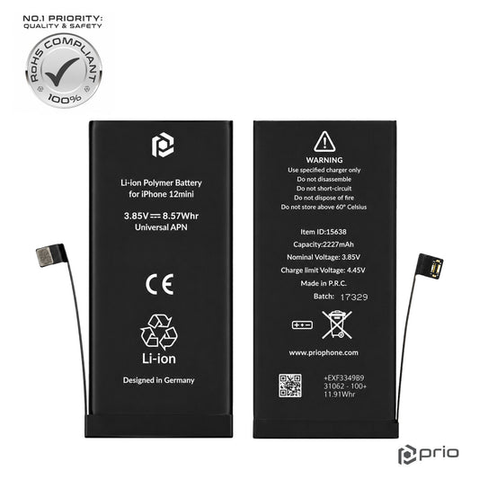 prio Akku für iPhone 12 mini (Universal APN)