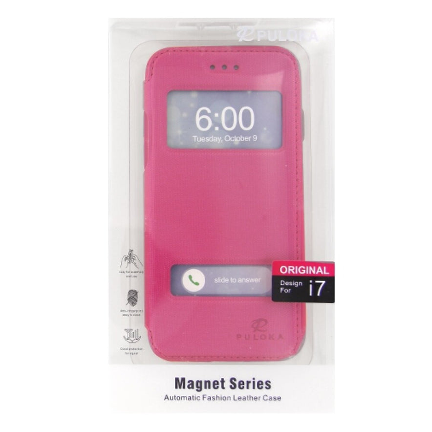Flip Hülle Handyhülle für iPhone 7 Pink Schutz Case