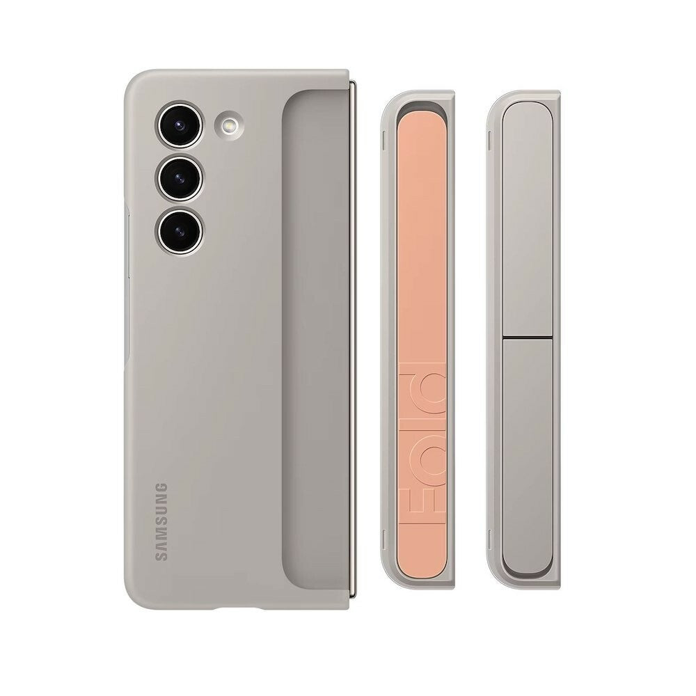 Original Standing Cover Handyhülle Samsung Galaxy Z Fold 5 Sand EF-MF946CUEGWW