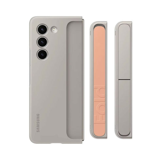 Original Standing Cover Handyhülle Samsung Galaxy Z Fold 5 Sand EF-MF946CUEGWW