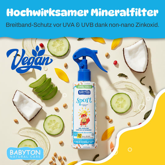 Babyton Kids Natural Sport Sonnenschutzspray LSF 50 200 ml