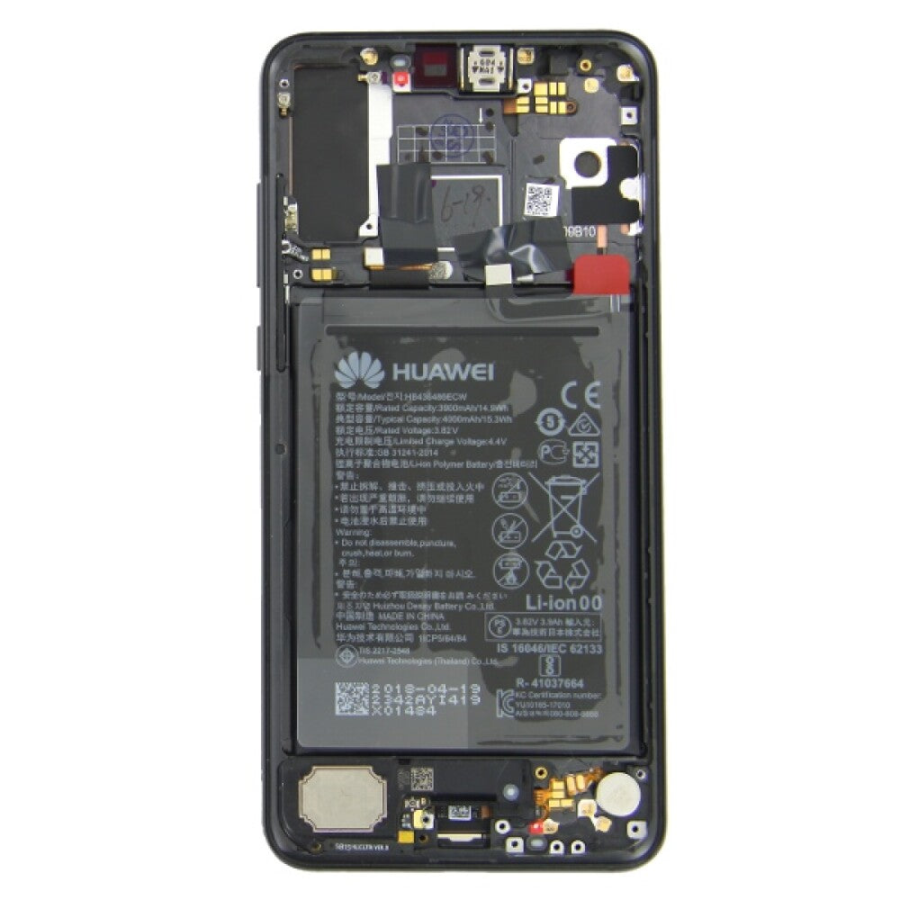 Original Display für Huawei P20 Pro LCD + Rahmen + Akku schwarz 02351WQK