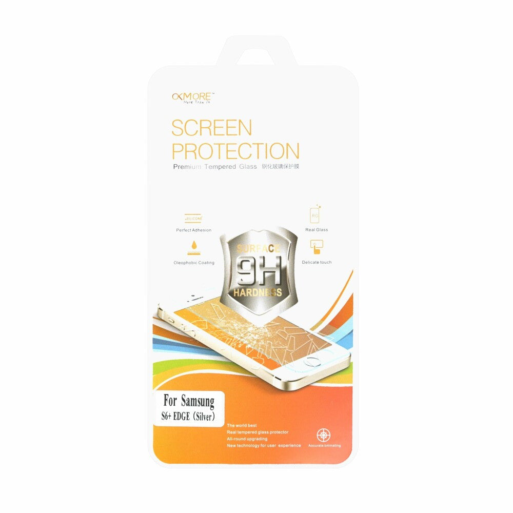 Original Panzerfolie 9H für Samsung S6+ Edge silber, Blickschutz