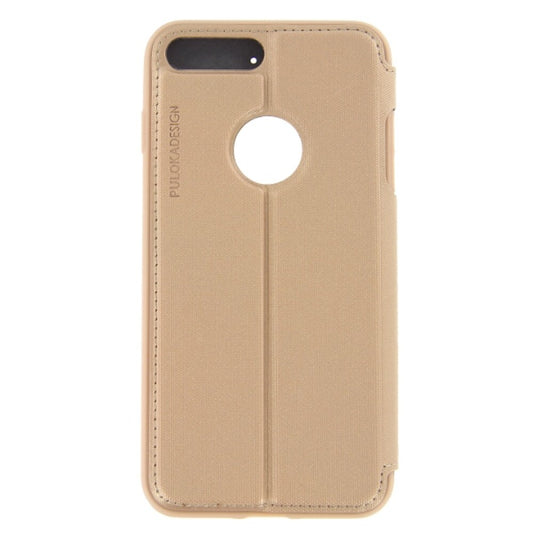 Flip Hülle Handyhülle für iPhone 7 Plus Gold Schutz Tasche