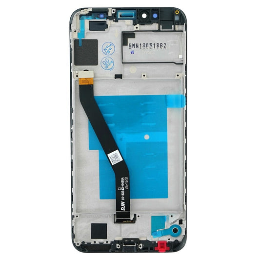 Displayeinheit + Rahmen für Huawei Y6 2018 schwarz, ohne Logo