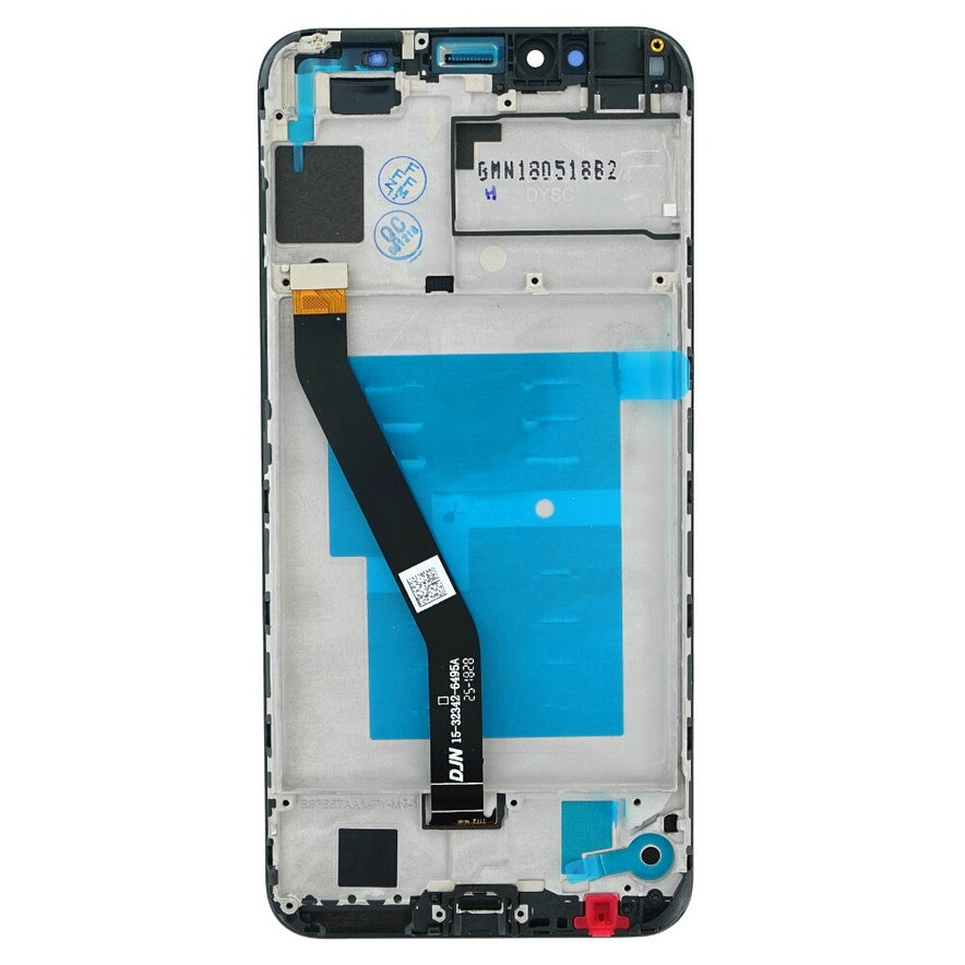 Displayeinheit + Rahmen für Huawei Y6 2018 schwarz, ohne Logo