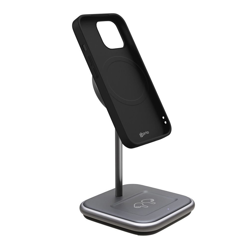 prio Liquid Silicone Case MAG für iPhone 16 Pro (6,3in) schwarz