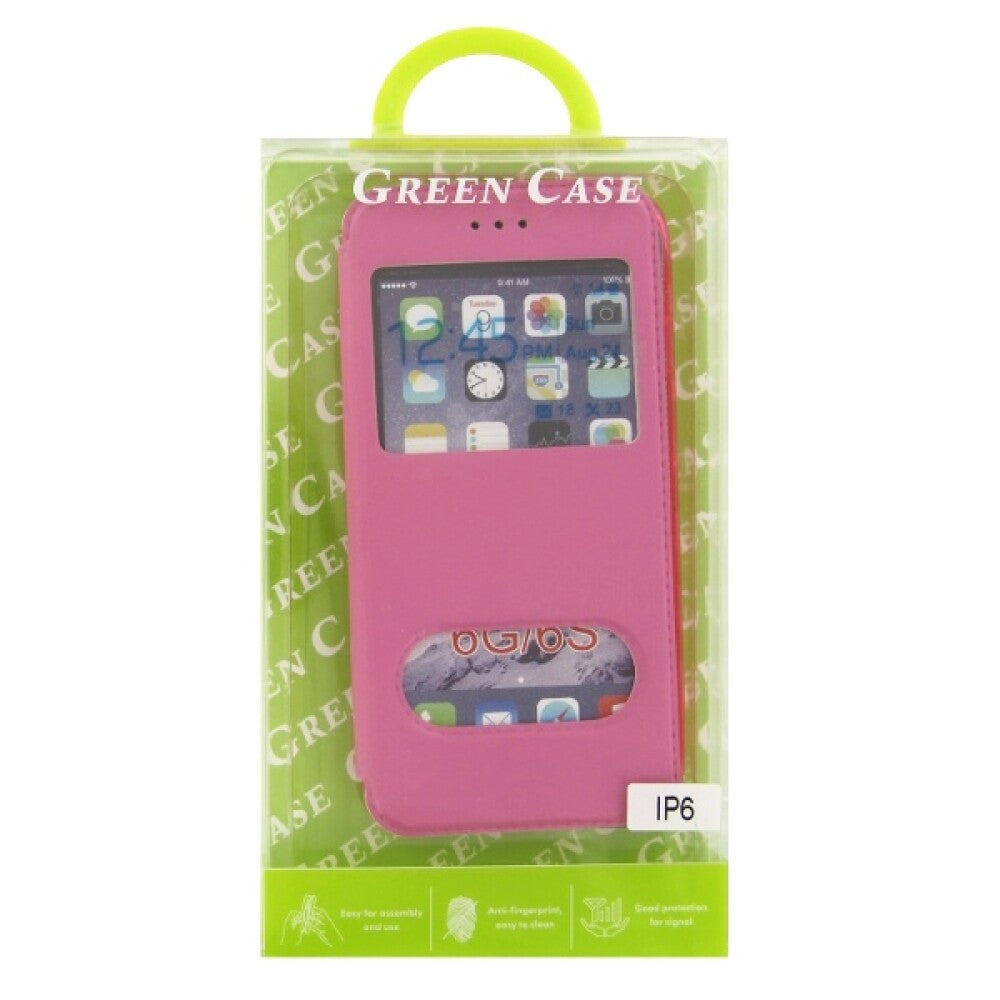 Flip Cover Handyhülle für iPhone 6 6s Pink Schutz Tasche