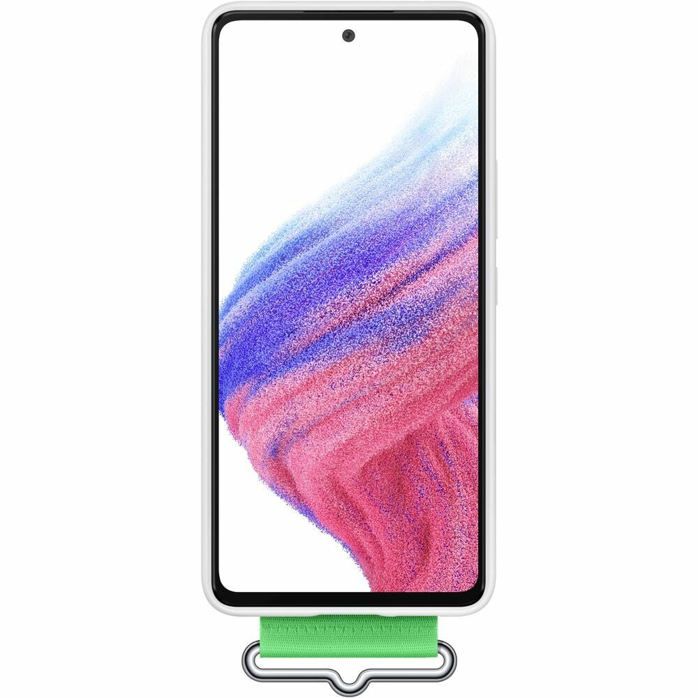 Original Silikonhülle Handyhülle für Samsung Galaxy A53 5G Weiß EF-GA536TWE