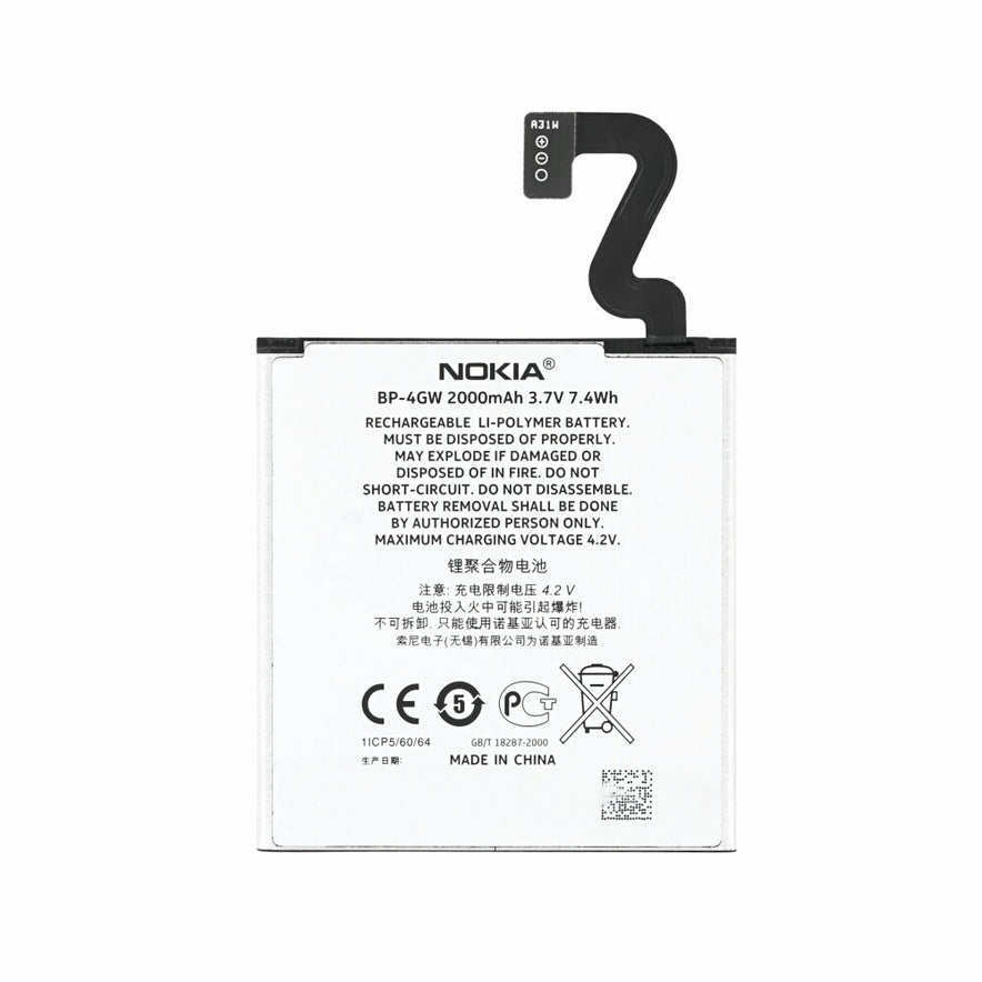 BP-4GW Akku für Nokia Lumia 920 920T wie Original 2000mAh Batterie Ersatzakku